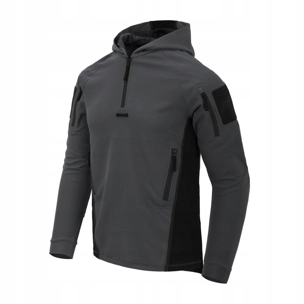 Mikina Helikon Range Hoodie taktická klokanka Grey Černá Xs