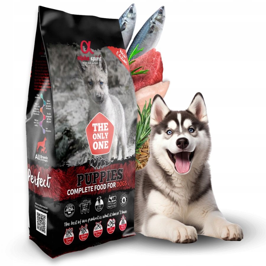 Levně Alpha Spirit Puppies kompletní suché krmivo pro štěňata 12 kg