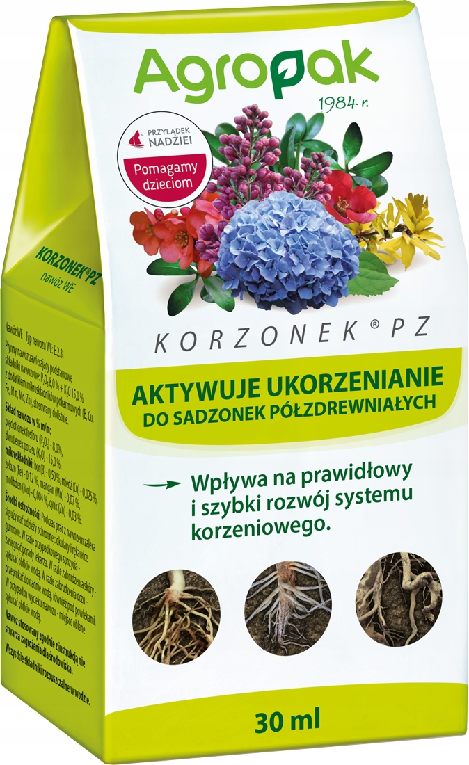 

Korzonek Pz Agropak 30ml aktywuje ukorzenienie