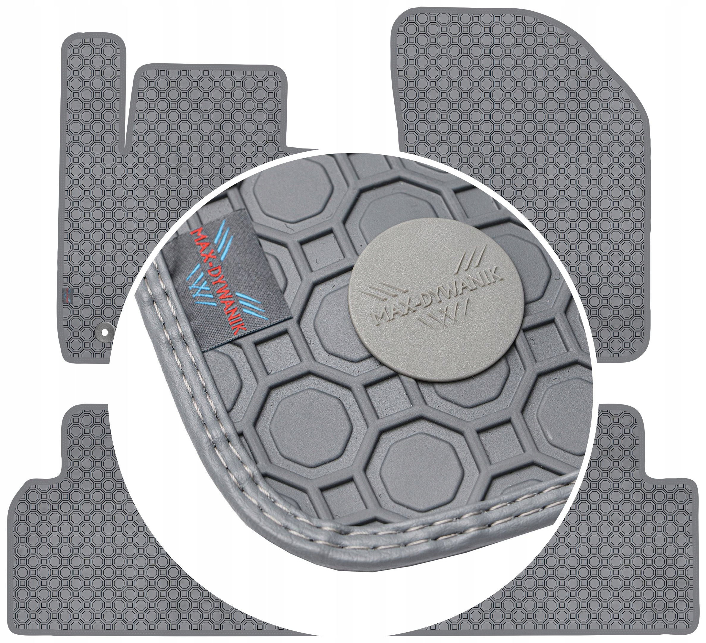 Kia Carens III 5os 2013-2018 Koberce Popielate