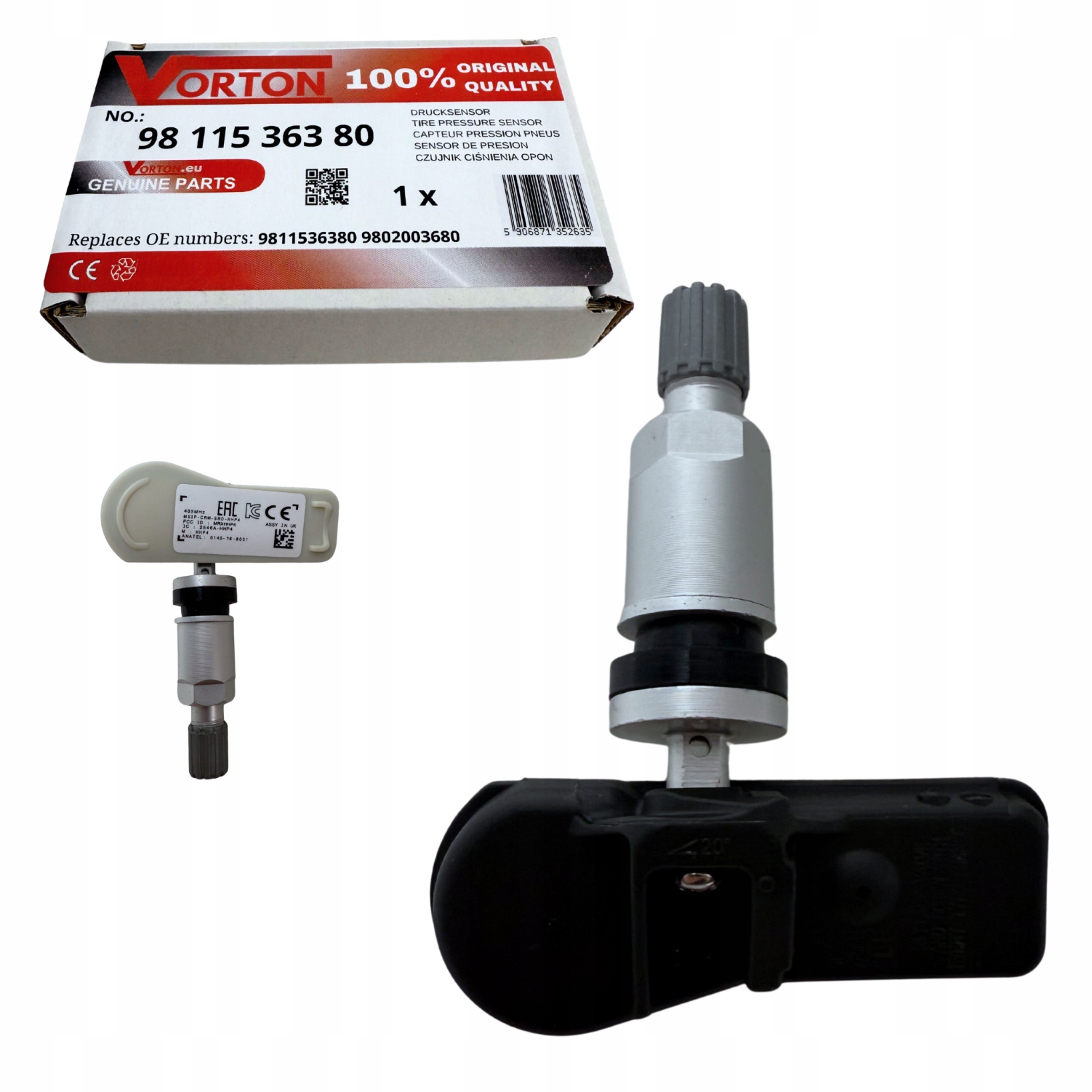 Snímač Tlaku Vzduchu Kol Pneumatik Tpms Peugeot 508 3008 5008 Rcz Partner