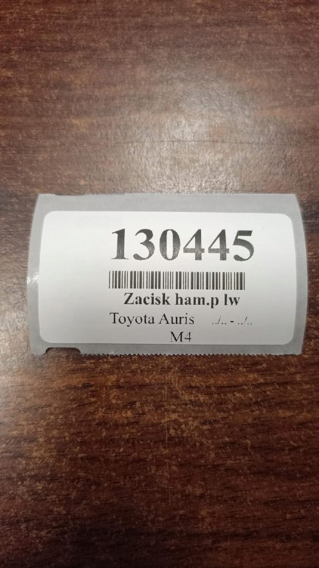 TOYOTA AURIS 2.0 D caliper brake left front