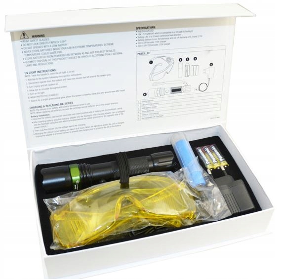 50W Uv Lampa S Nabíjačkou A Okuliarmi