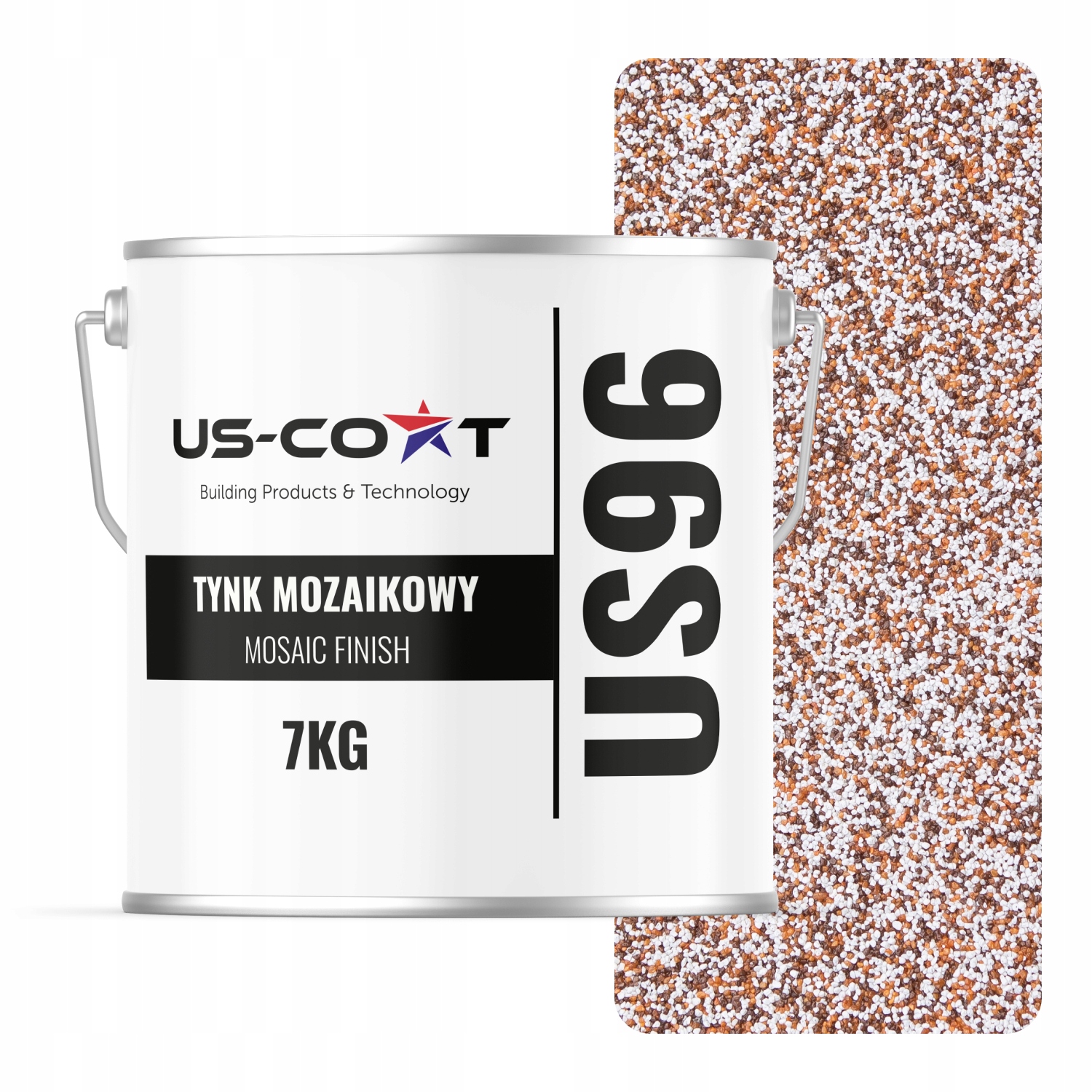 Mozaiková Omítka Mozaika 7 Kg Barva Hnědo-rudá M61 Ozdobná Pryskyřičná Fasáda
