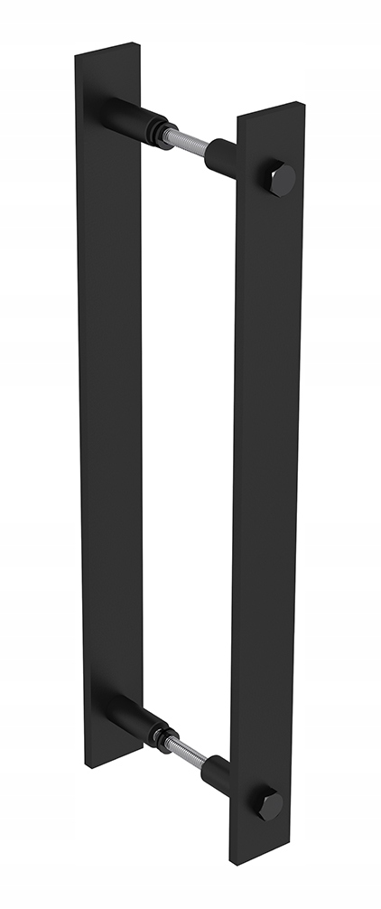 Úchyt Držák kliky Loft Industrial dlouhý oboustranný na dřevo sklo