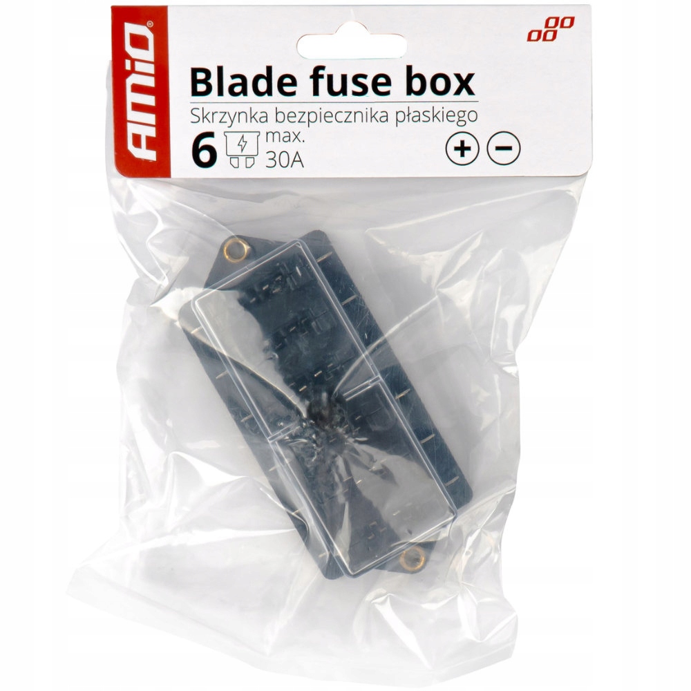 AMiO SKRZYNKA BEZPIECZNIKOWA NA BEZPIECZNIKI 6 GNIAZD Stan opakowania oryginalne