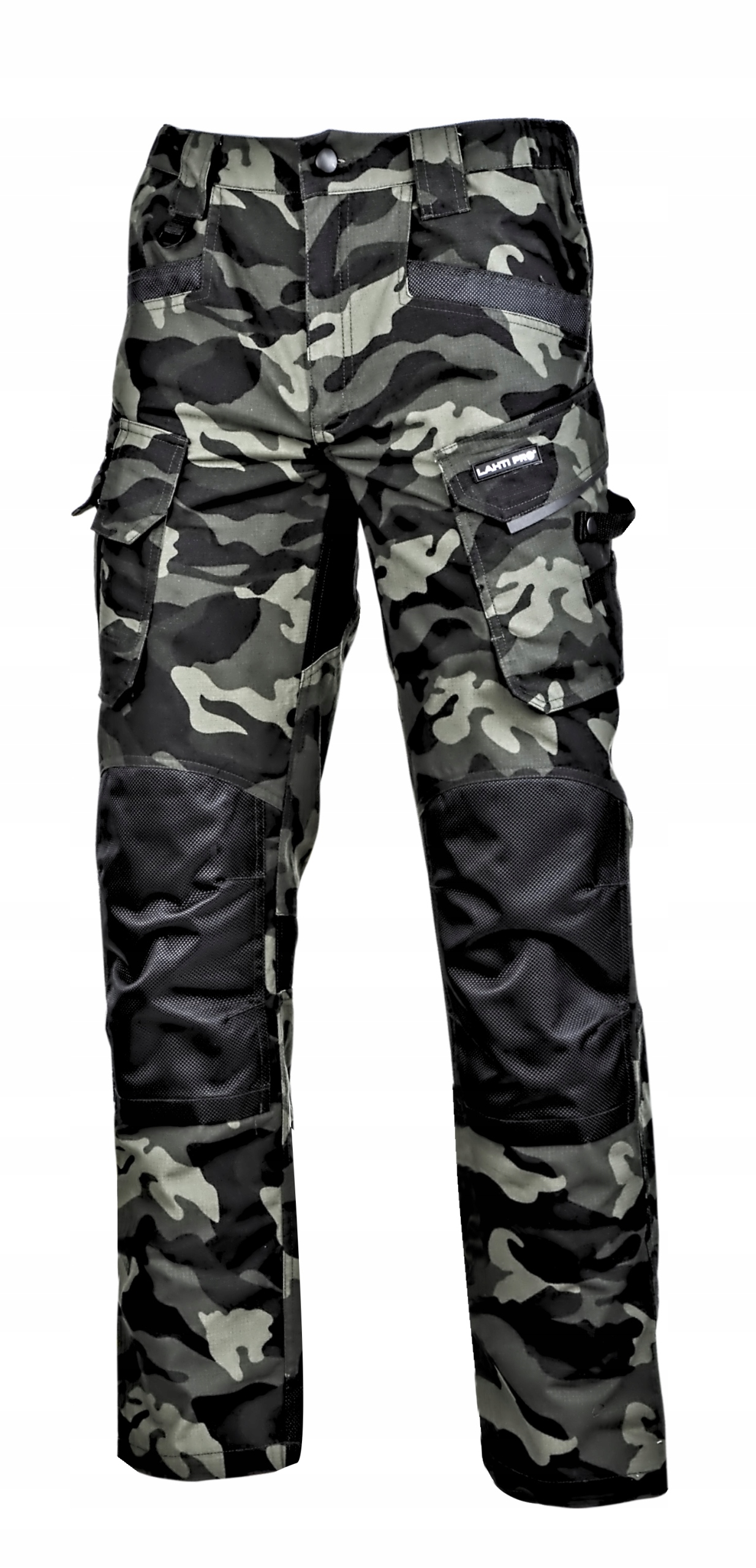 Bojówki moro zielone slim fit Lahti Pro L40519 L