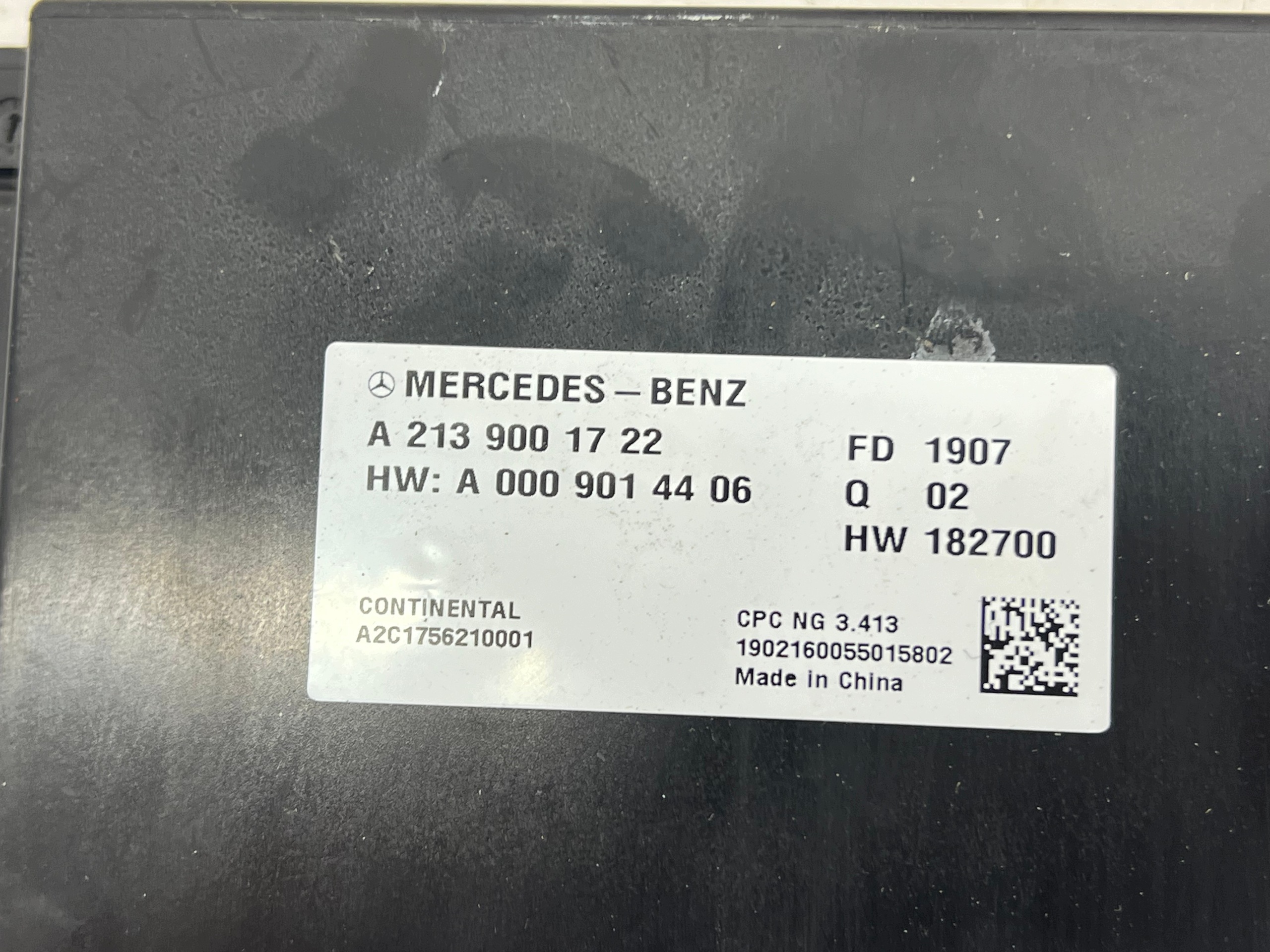 modulo cambio ingranaggi MERCEDES W907 W910 W205 A2139001722