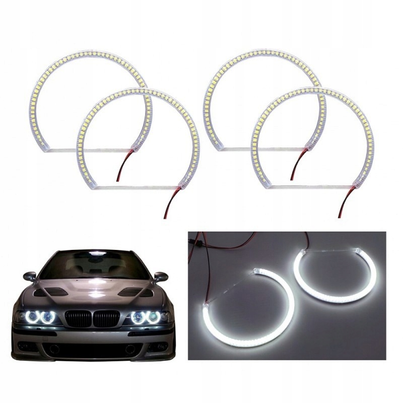 Bmw 3 E46 čočka Led kroužky Angel Eye komplet