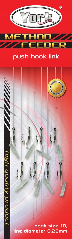 Przypon York Haczyk Method Feeder nr.4 push-stop