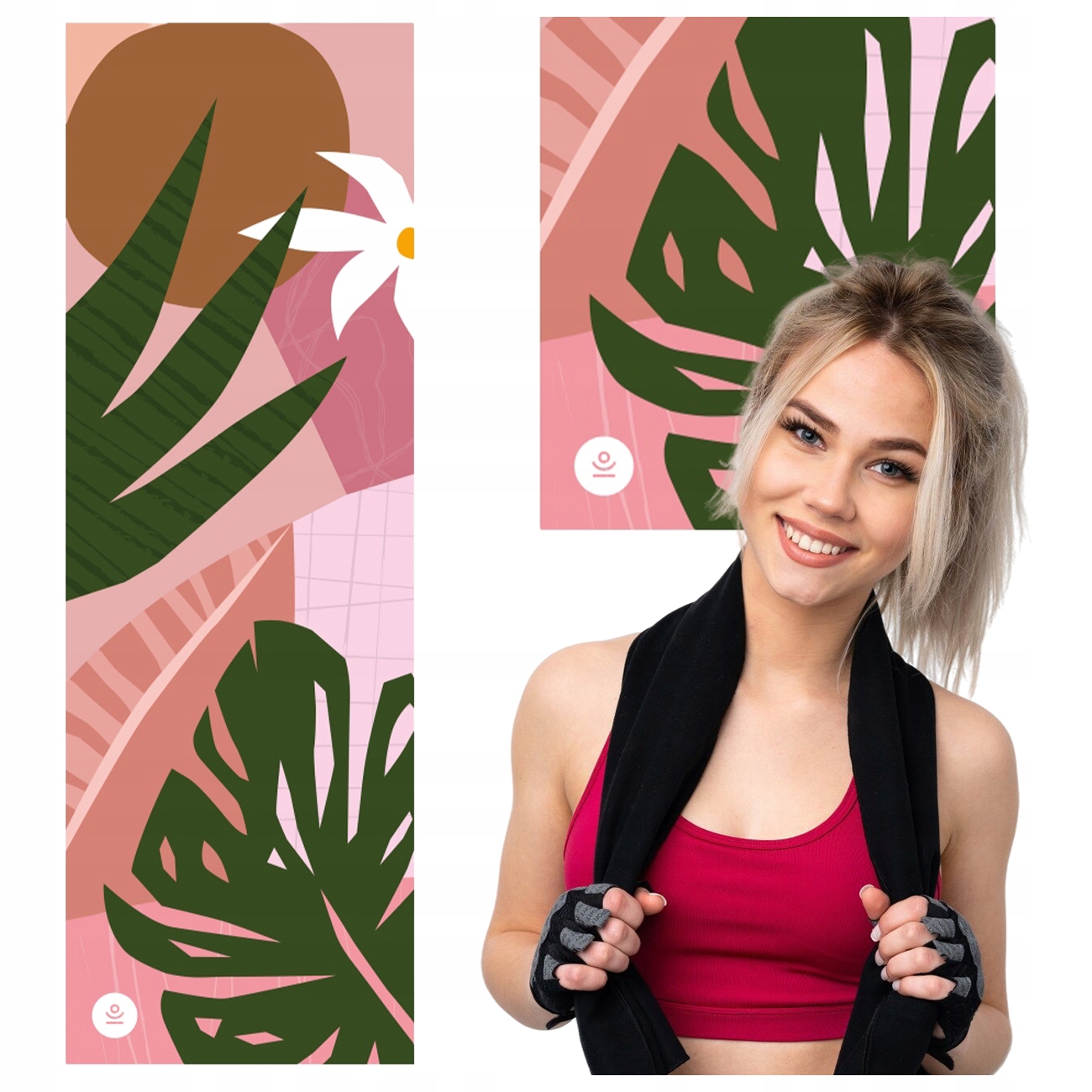 Podložka Na Jógu Moonholi Tropicana Travel 1,5 MM Ekologická Protiskluzová