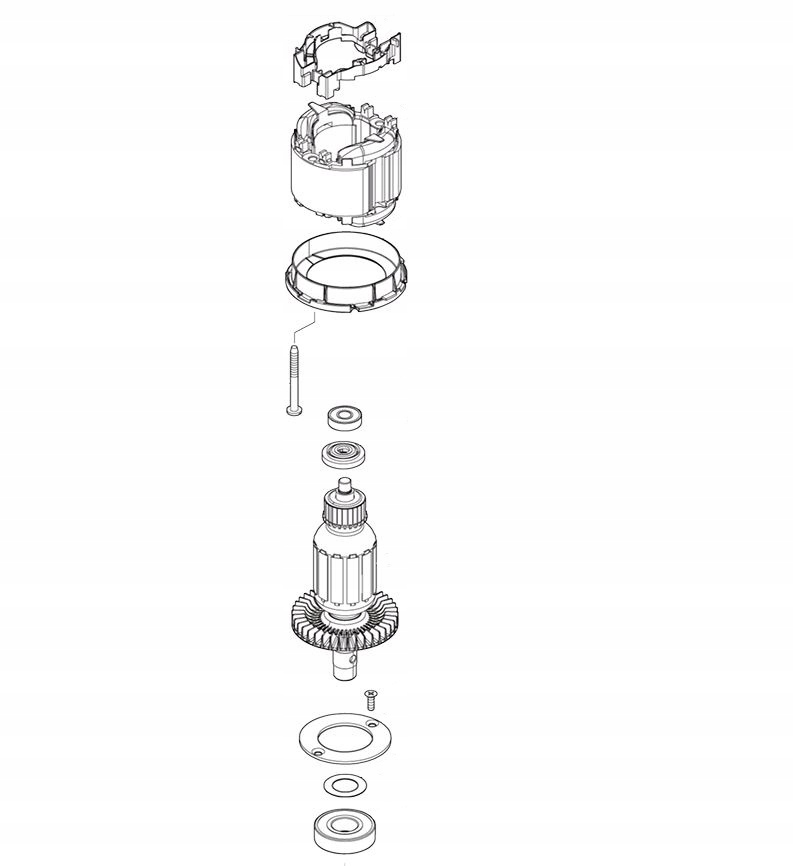 Makita Rotor Komplet Sada Horní Frézky RP1111C Originál