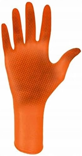 

Rękawice nitrylowe MedaSEPT Grip pomarańczowe r. M