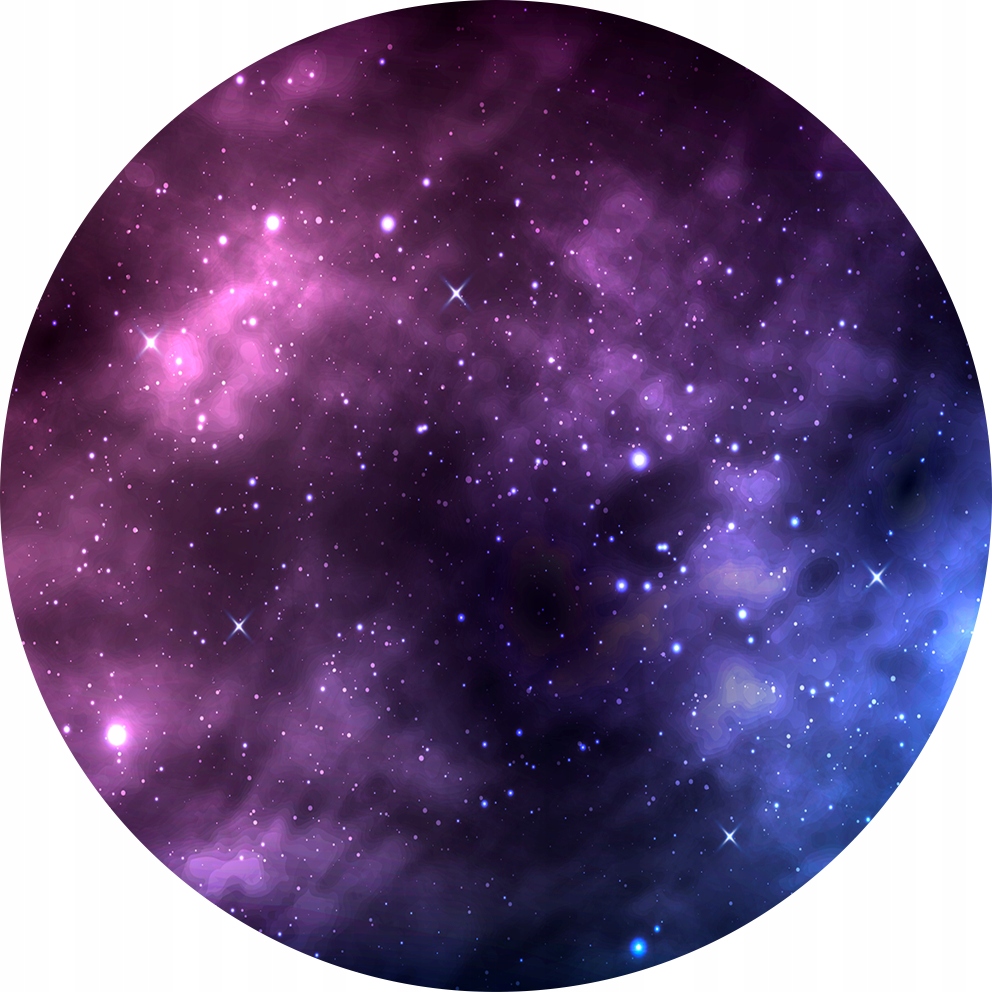 

Podkładka Pod Fotel okrągła 100cm Glaxy Gwiazdy