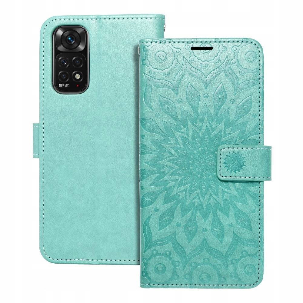 Etui z klapką na Xiaomi Redmi Note 11 11S Mezzo Book mandala zielone