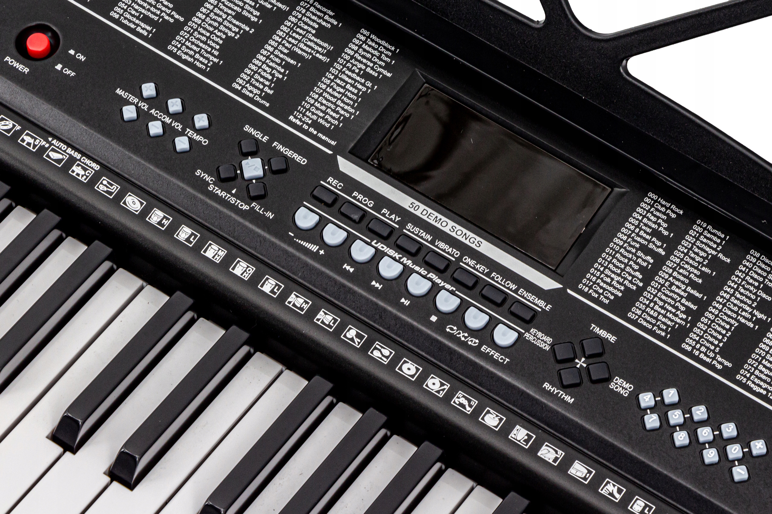 Keyboard DO NAUKI GRY Organy Meike MK-2102 USB MP3 61 klawiszy Pianino Liczba klawiszy 61