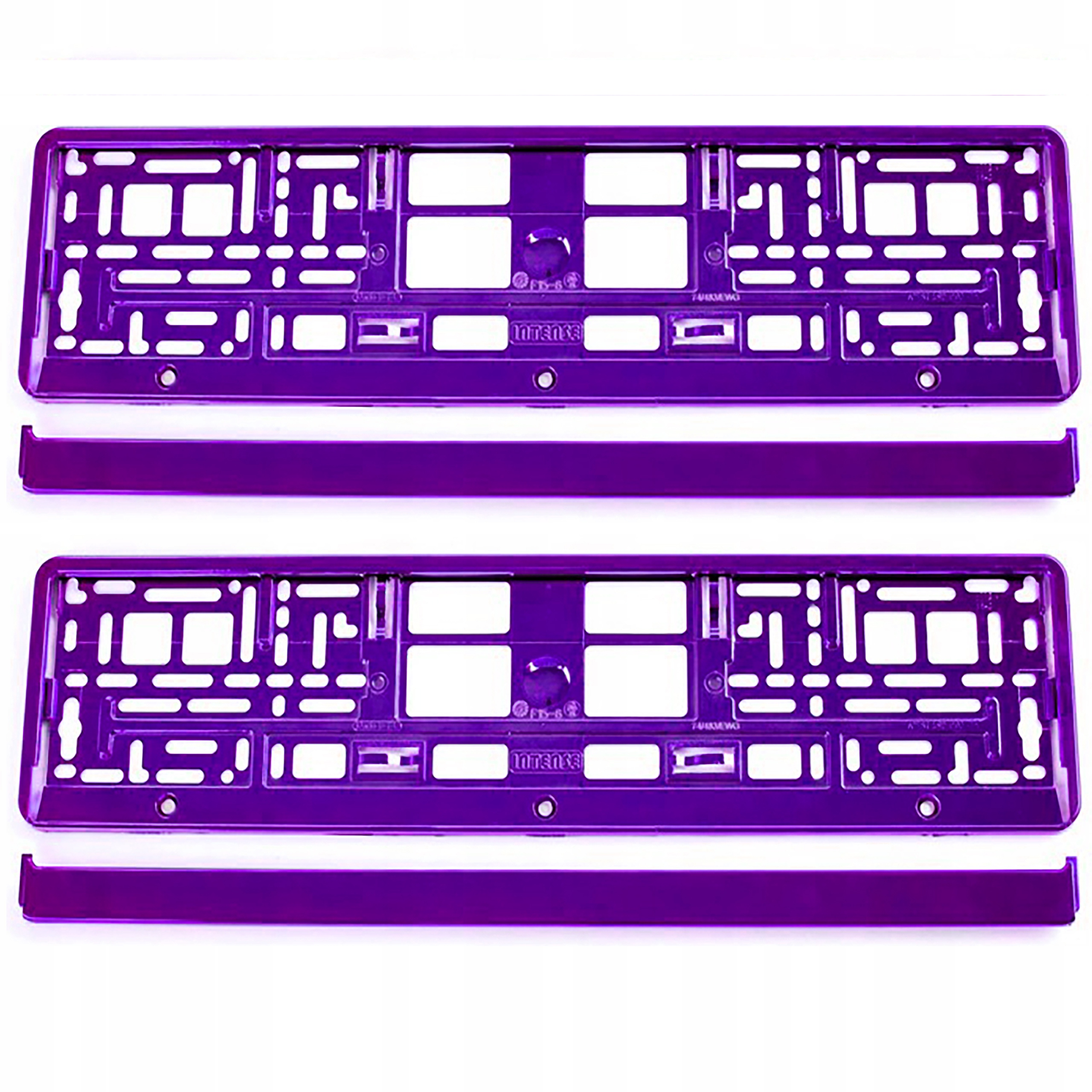 Ramki Pod Tablice Rejstracyjne Ramka Rejestracyjna Fioletowe Połysk Ue