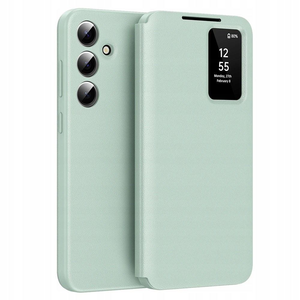 Techsuit etui z serii SmartView do Samsung Galaxy S25 zielone