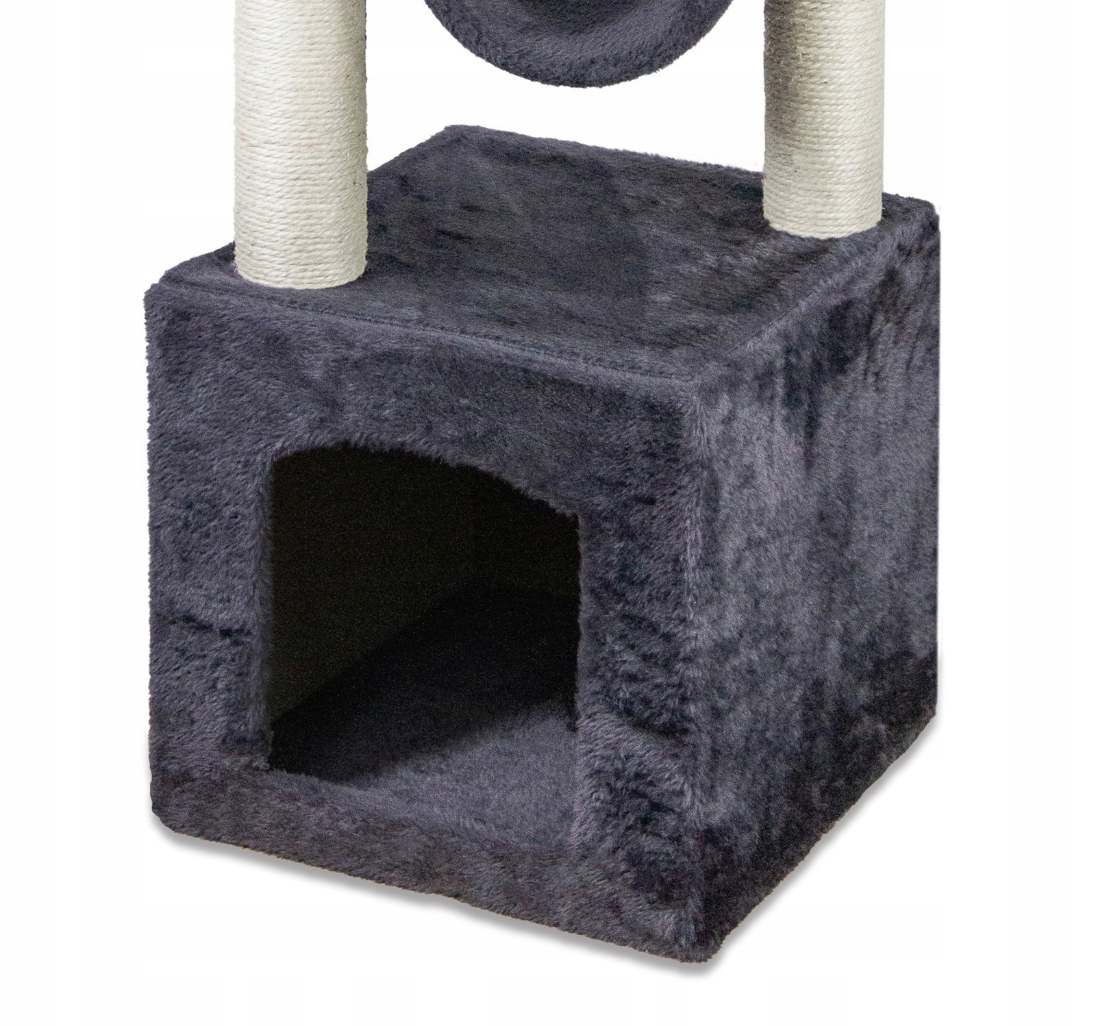 CAT SCRATCH TREE POST HOUSE TUNNEL TOY Серый