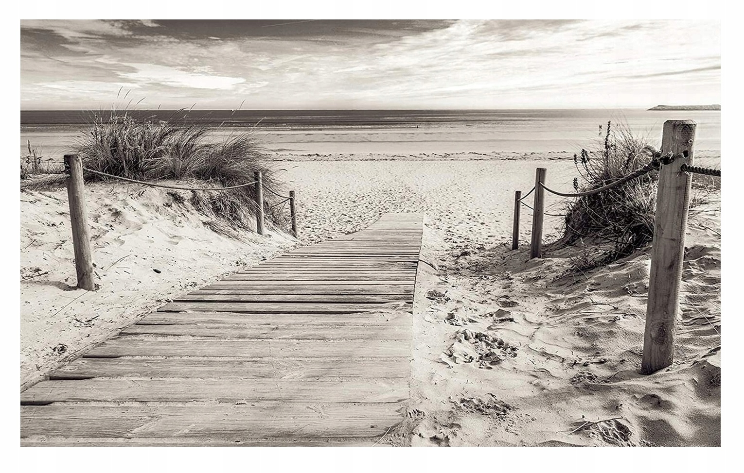 Fototapeta Pláž Černobílá do ložnice 312x219