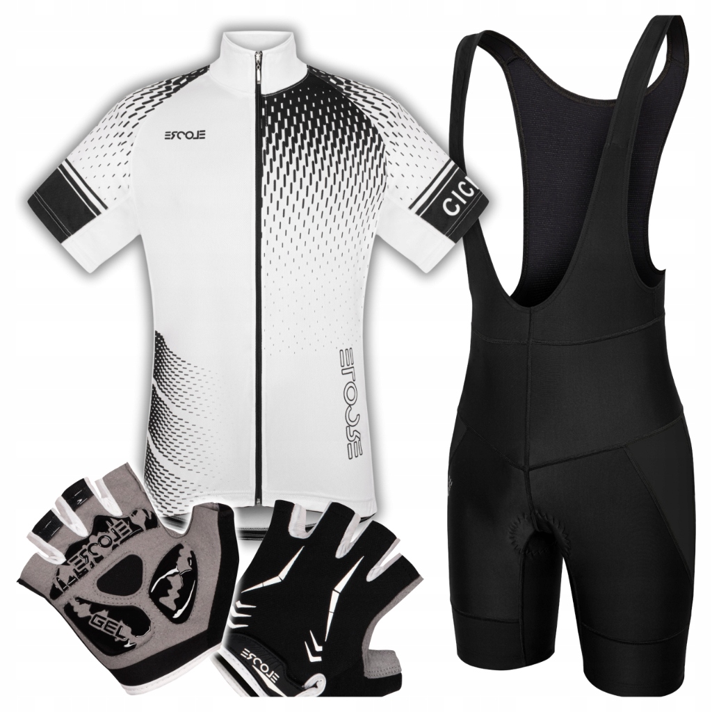 Pánský cyklistický komplet na kolo XXL Tričko Kraťasy Rukavice