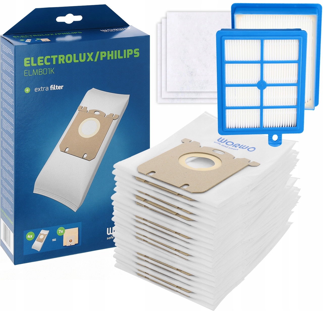 

12x Worki Do Odkurzacza Electrolux Philips Filtr