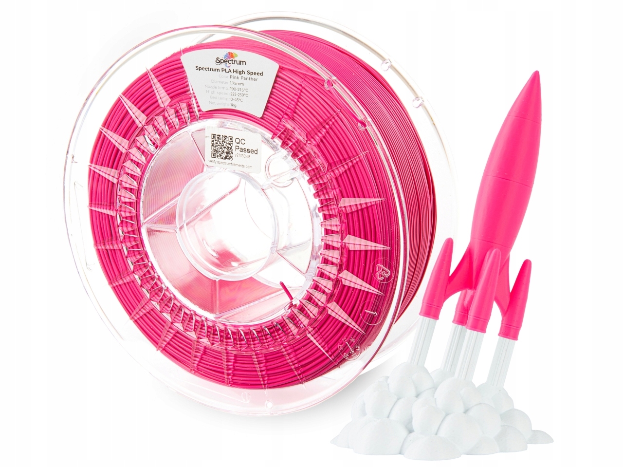 Filament Spectrum Pla High Speed Pink Panther Růžový 1,75 mm 1 kg