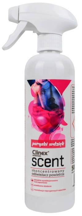 

Odświeżacz Clinex Scent Paryski Wdzięk 500 ml konc