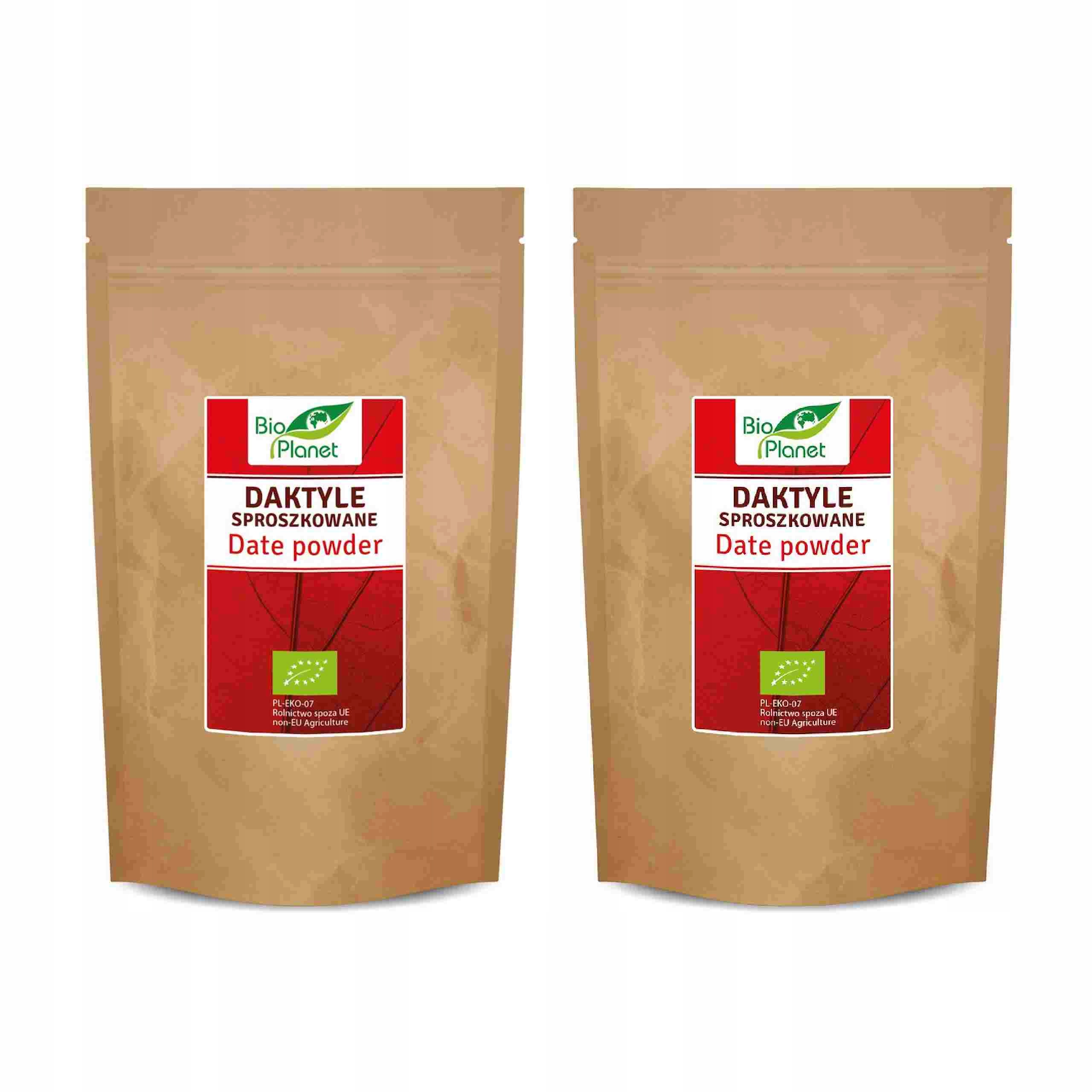 2x Daktyle Sproszkowane Bio 800 g Bio Planet