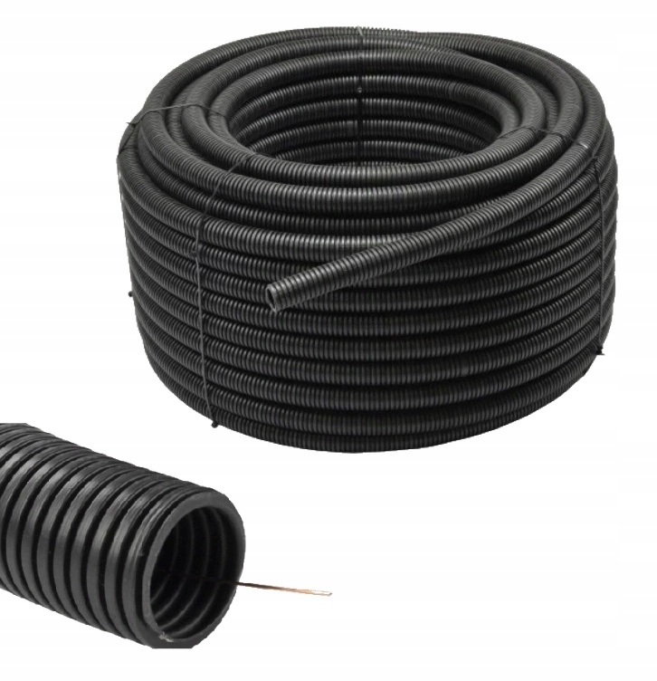 Husí Krk s dálkovým ovládáním Chránič Kabelů pro 25/19mm kabely Odolná 750N Černá 50M