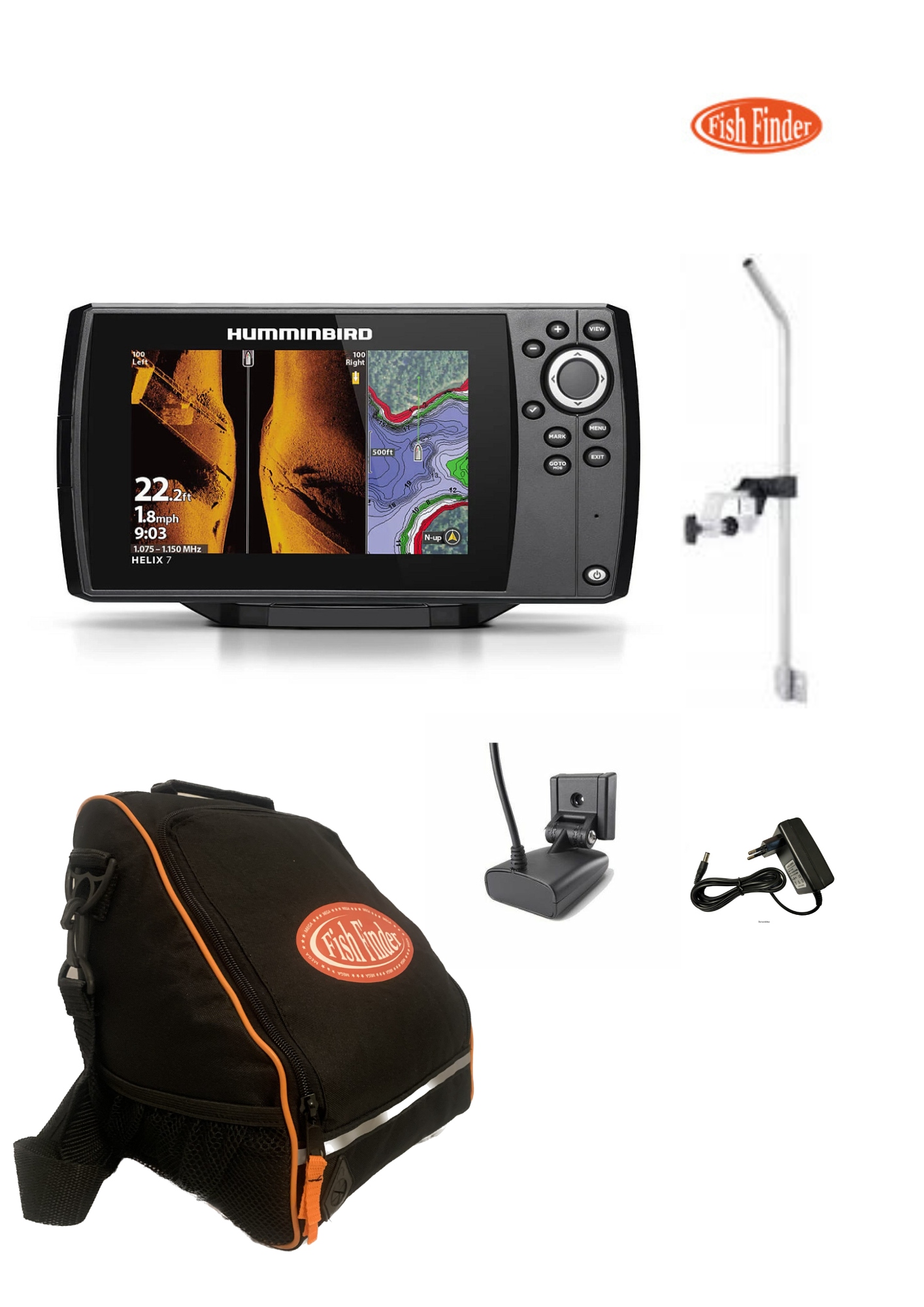 Echosonda Humminbird Helix 7 Chirp Si Gps G4 Zestaw Agm 7AH