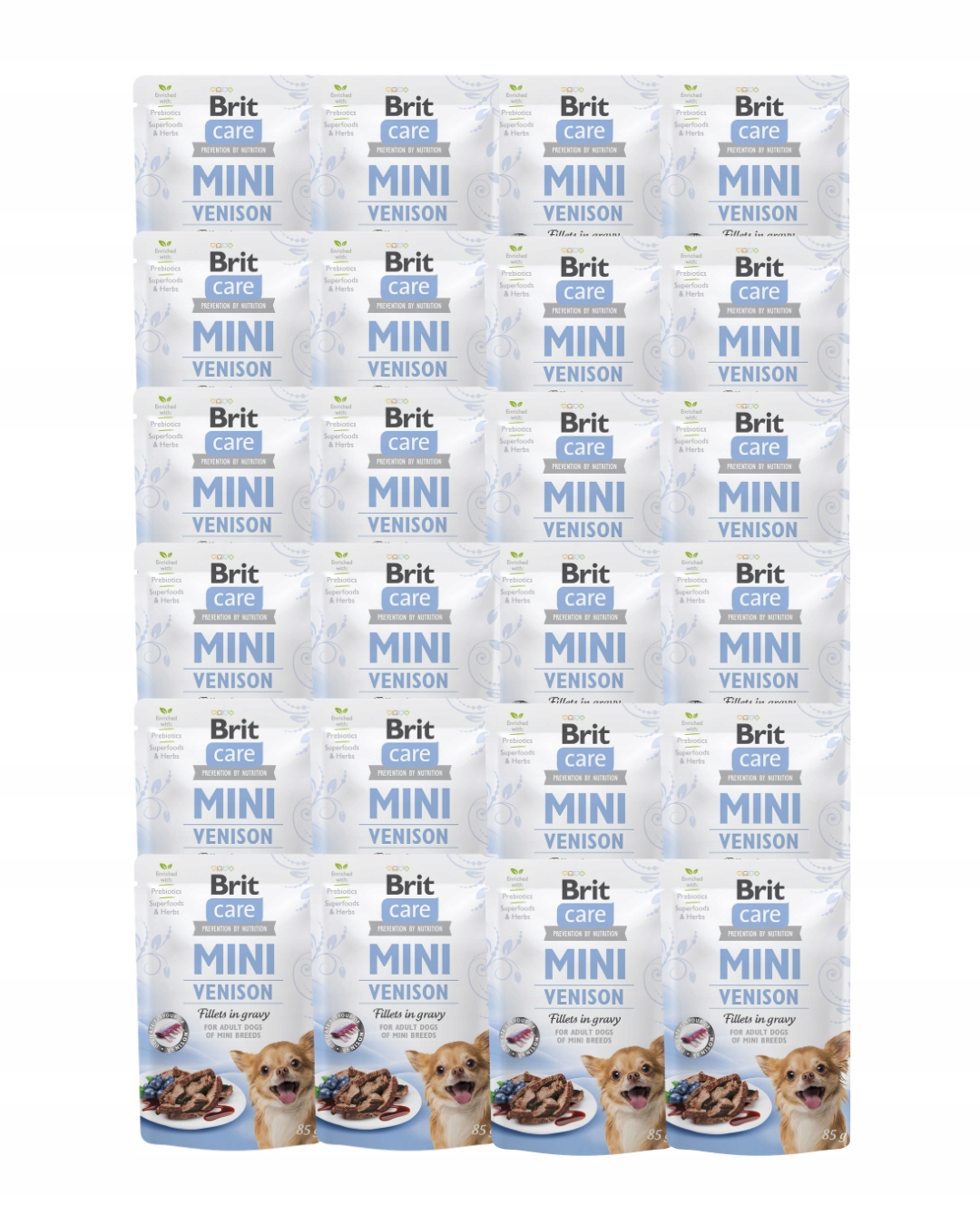 Levně Brit Care Mini Vlhké krmivo pro psy Zvěřina Filetky 24x85g Malá plemena