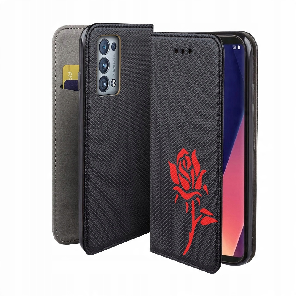 

Etui Z Klapką Do Oppo Reno 6 Pro+ 5G Magnet Róża