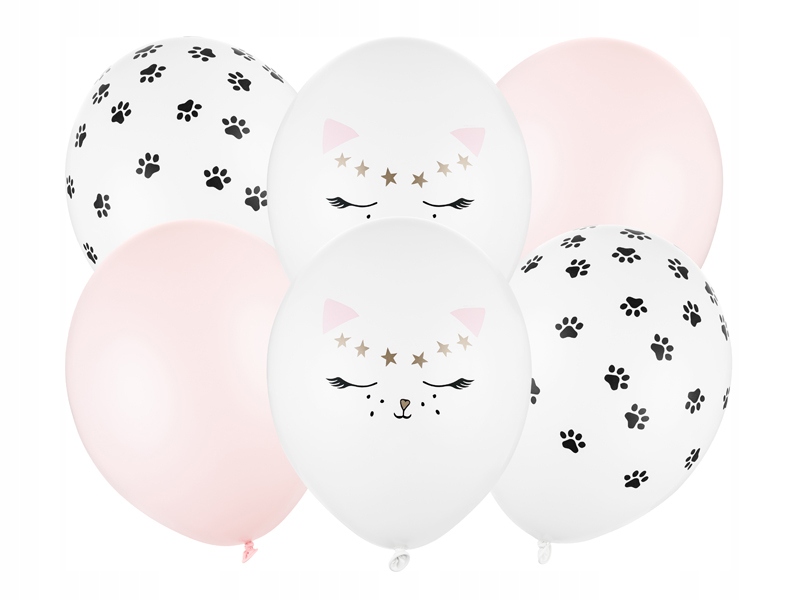 

Balony 30cm, Kotek, mix