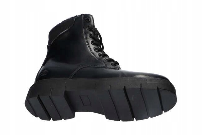 AMERICAN CLUB RH89 OCIEPLANE BOTKI TRZEWIKI MARTENSY BUTY ZIMOWE BLACK 36 Kolor czarny