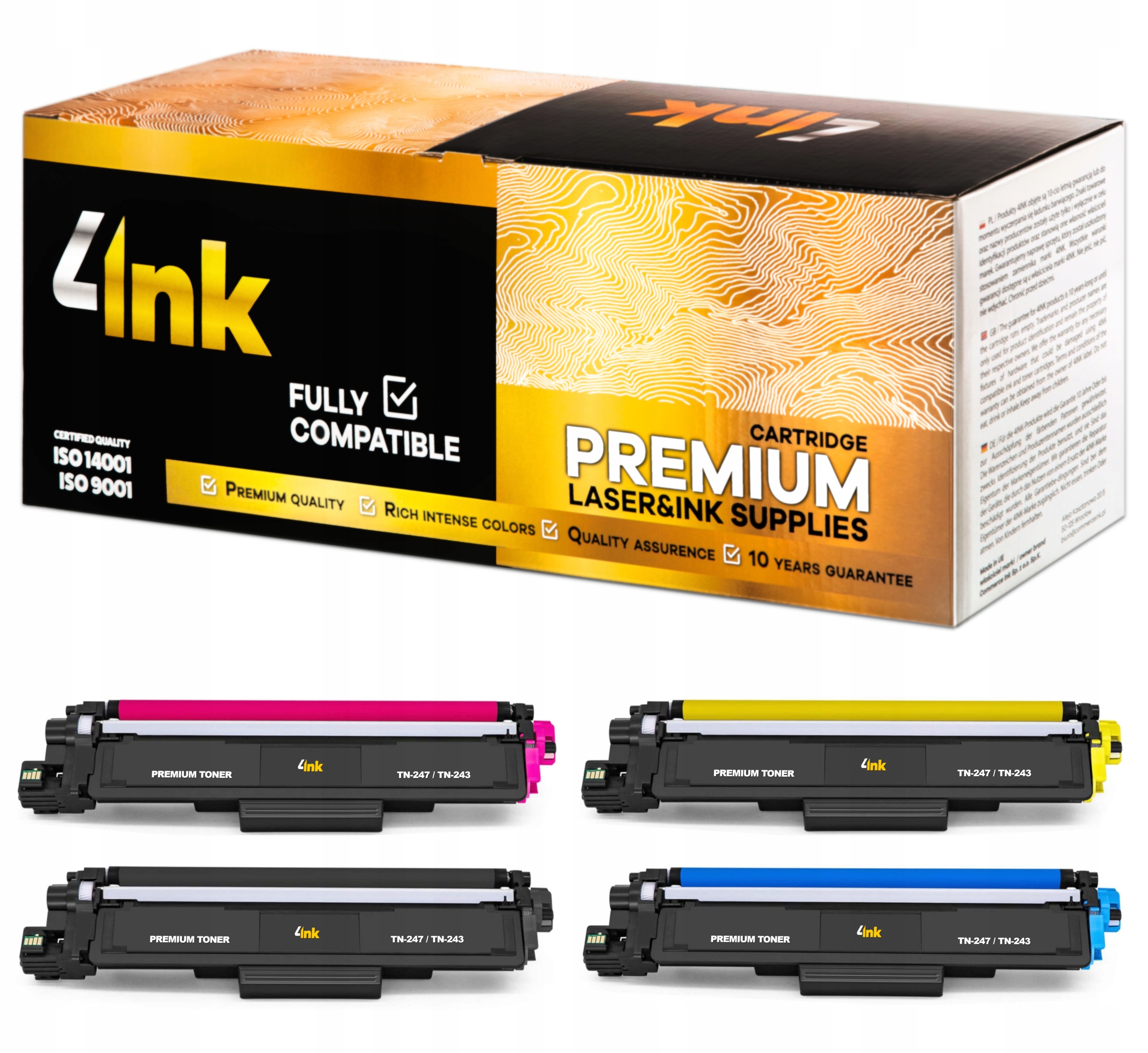 

4x Toner Do DCP-L3510CDW DCP-L3550CDW HL-L3270CDW