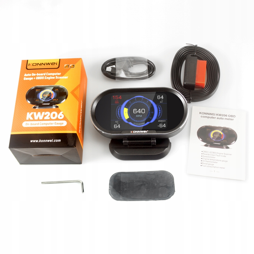 АВТОМОБИЛЬНЫЙ ДИСПЛЕЙ HUD OBDII KW206