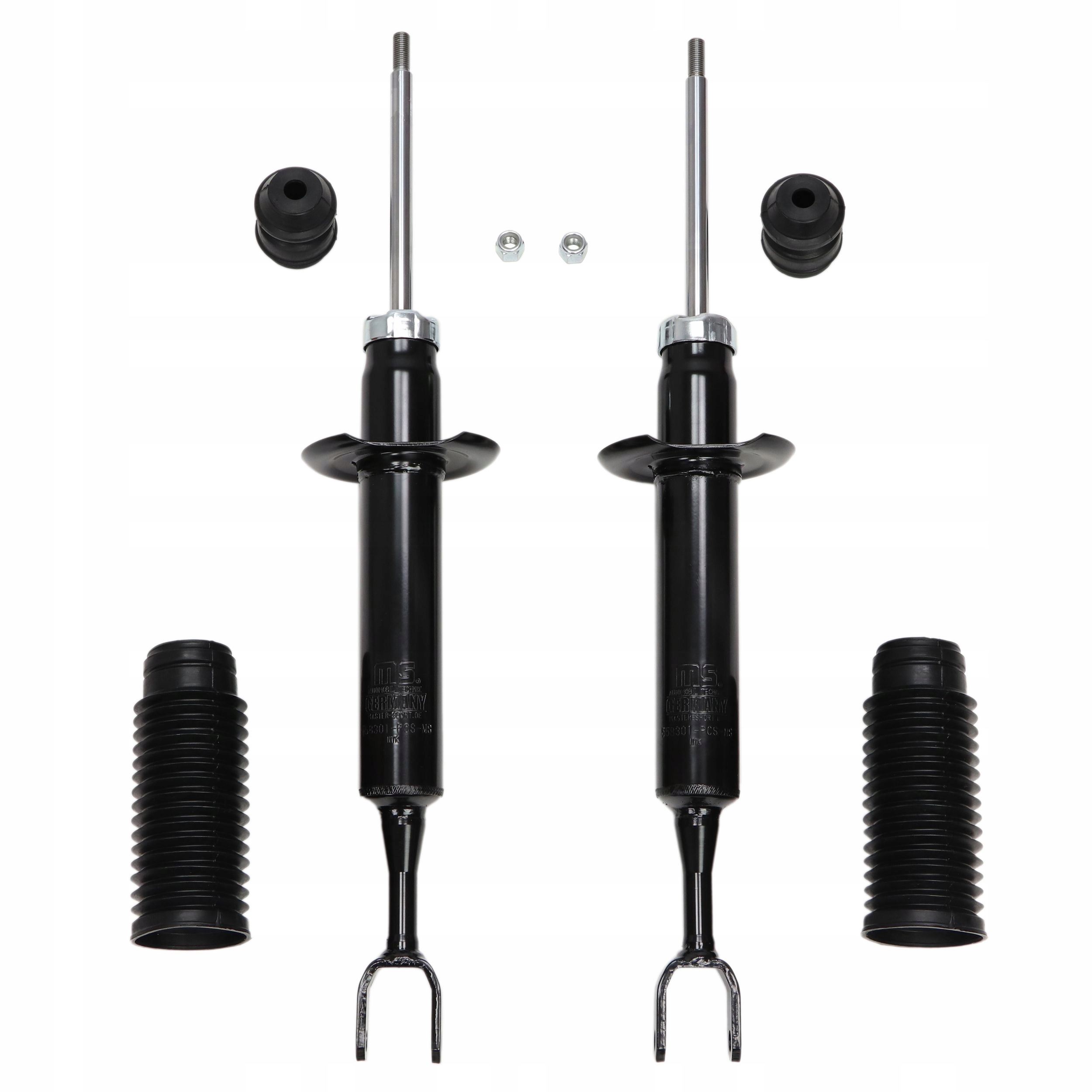 AMORTYZATORY Przód AUDI A4 B6 B7 + OSŁONY ODBOJE Strona zabudowy przód