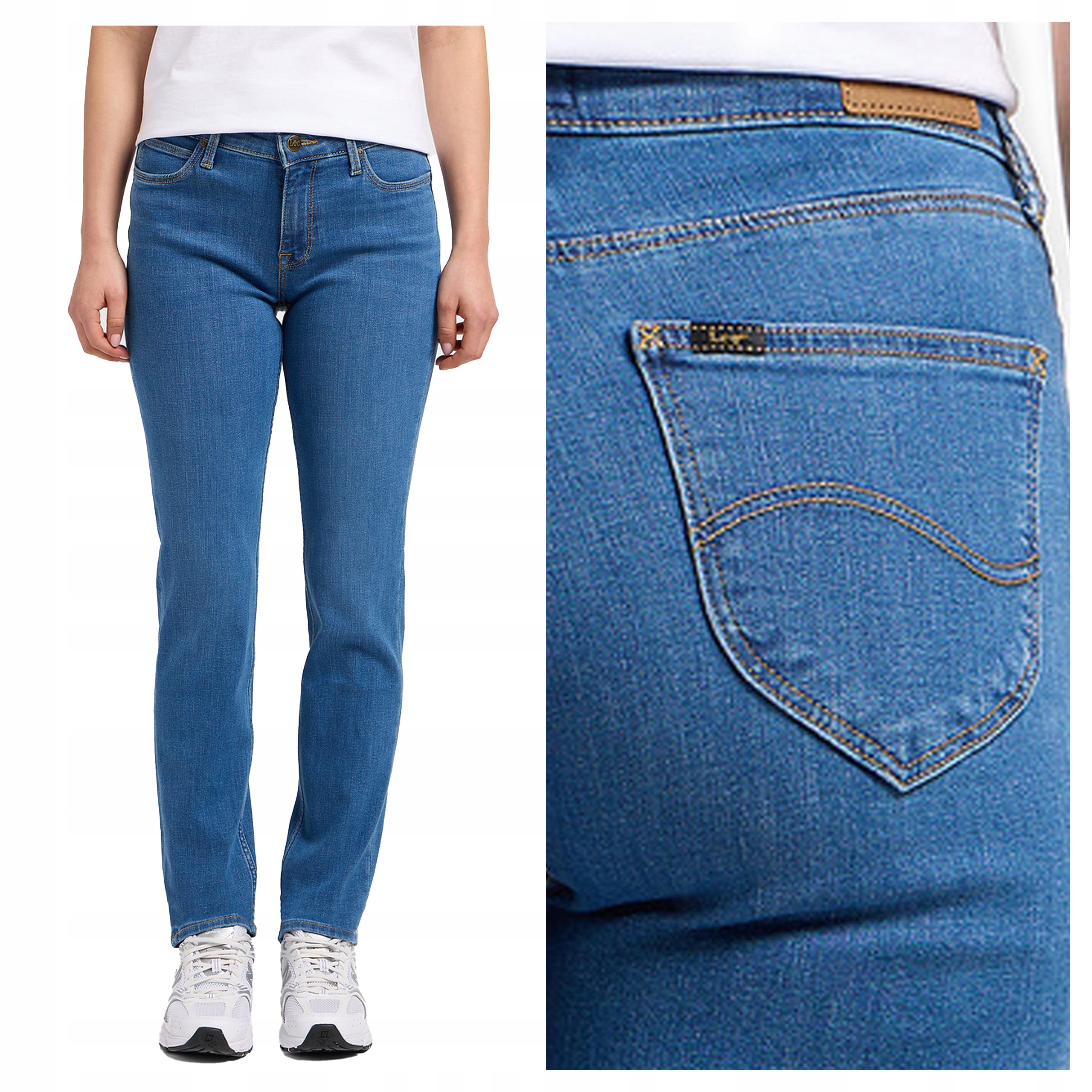 Lee Marion W28 L33 Dámské džíny Jednoduché