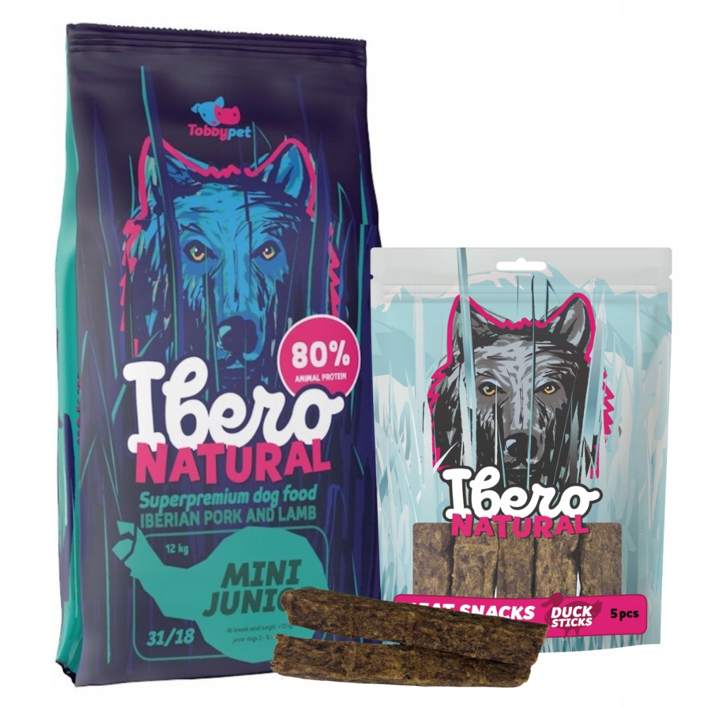 Levně Balíček pro štěňata malých plemen: Ibero Mini Junior Pamlsek s kolagenem