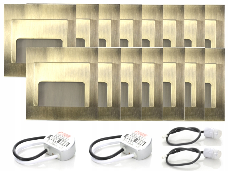 Sada schodišťových svítidel Halogen Led 15x senzory