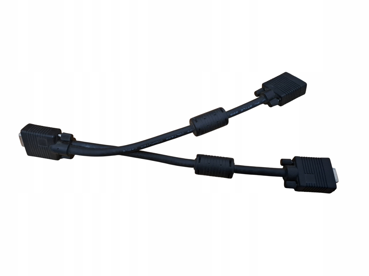 KABEL ADAPTER VGA 15PIN M / 2X 15PIN F