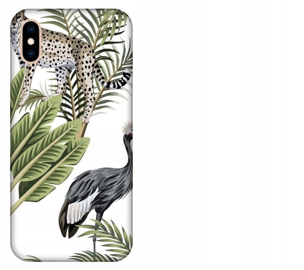 

Etui pokrowiec iPhone Xs Max Wzór tropikalny Afryk