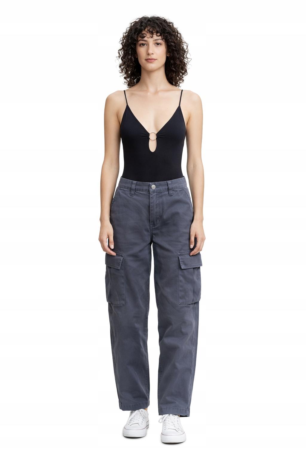 Diesel Černé Body S Výstřihem Do V Pro Ženy Na Ramínkách A Logem 36 I4B