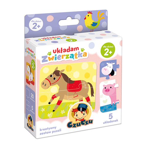 

Puzzle 5w1 Układam zwierzątka CzuCzu 20 elementów