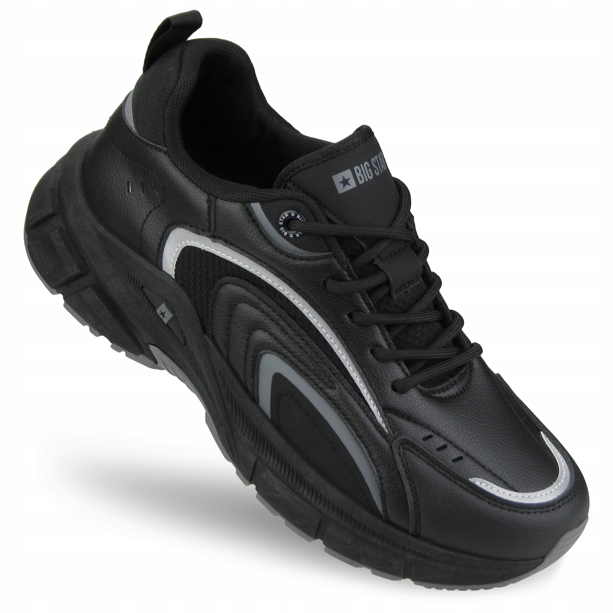 Buty męskie Big Star sneakersy sportowe czarne SS174285 42