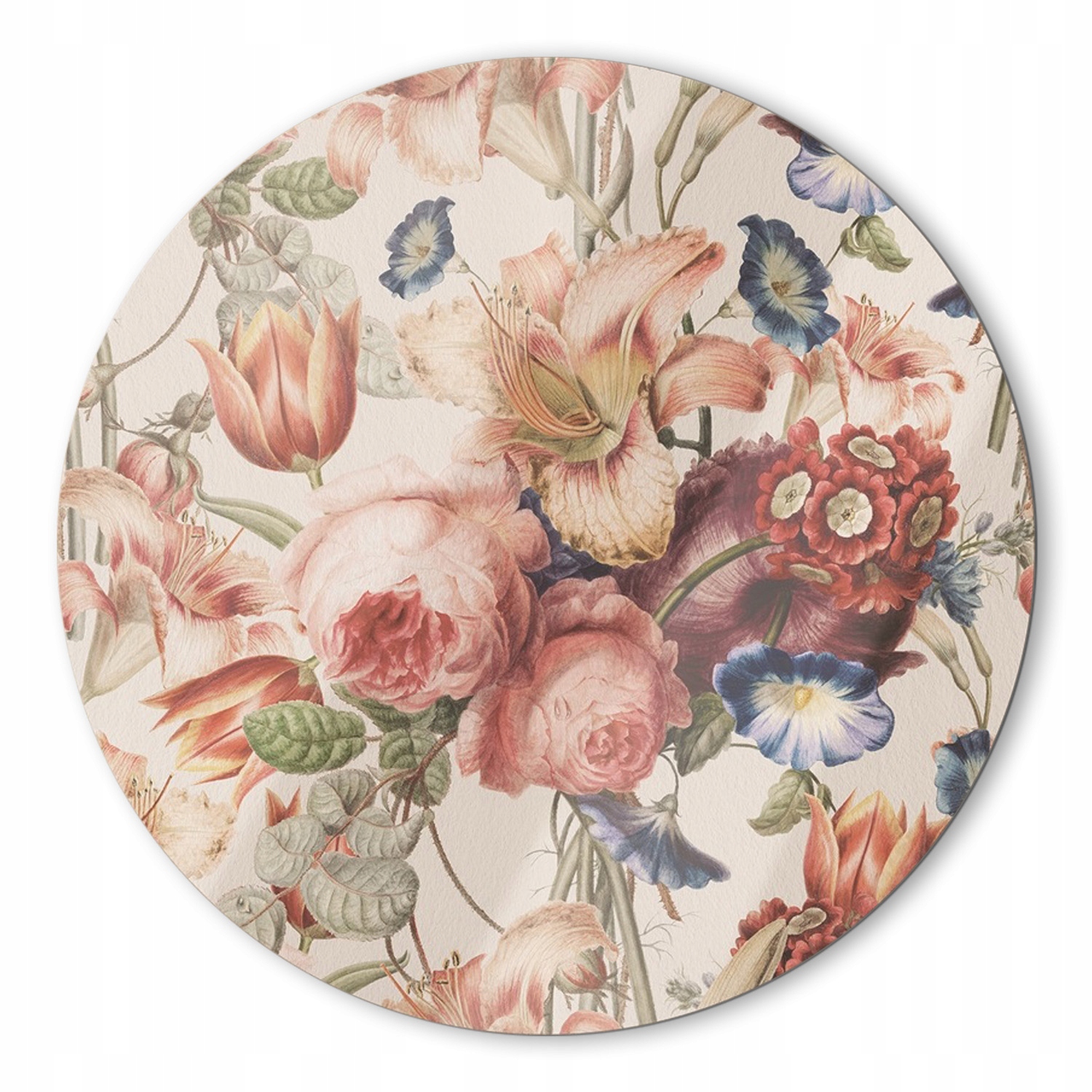 Moderný sklenený obraz Vintage kytica kvetov 80