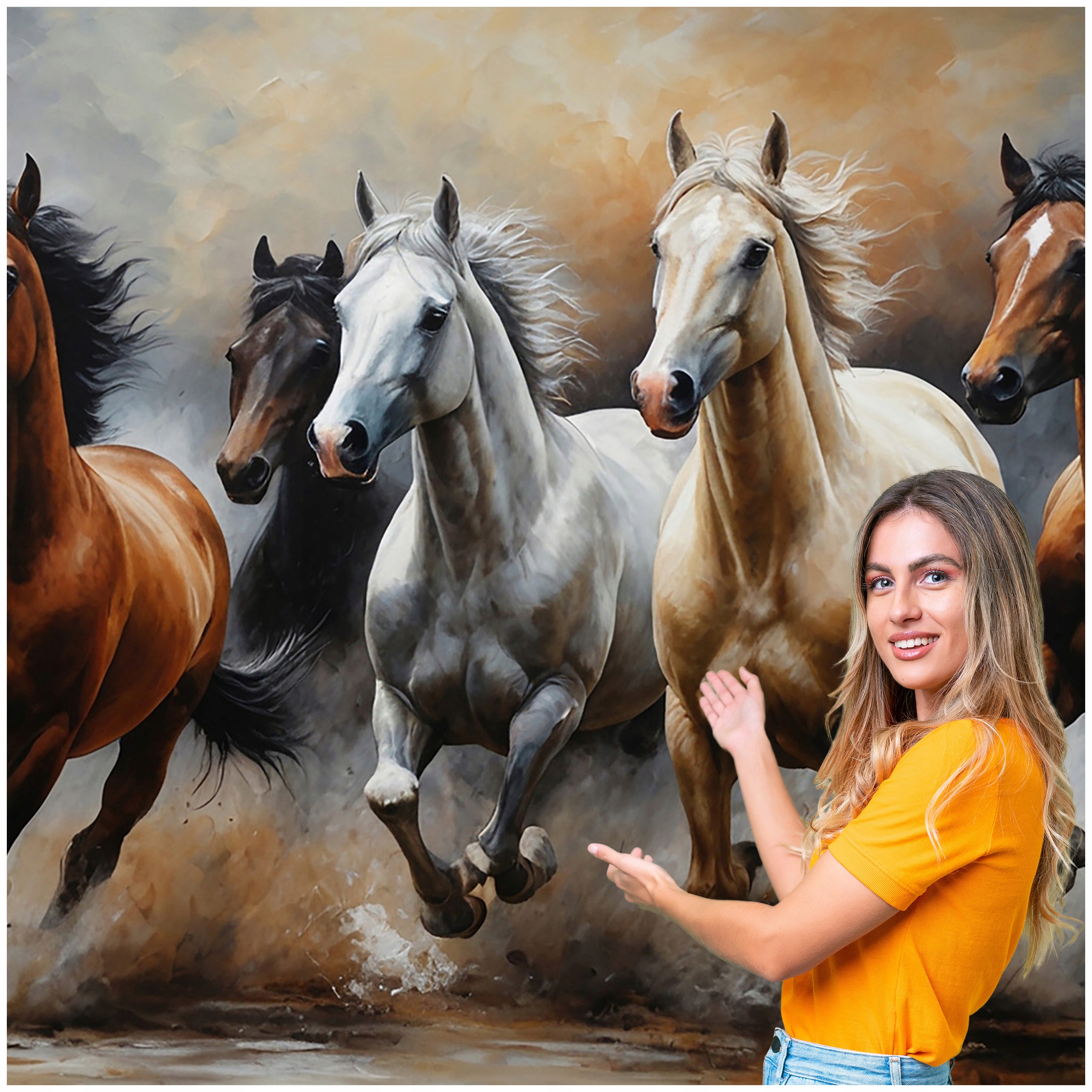 3D fototapeta Zvieratá Kôň Kone 294x260 KK08W