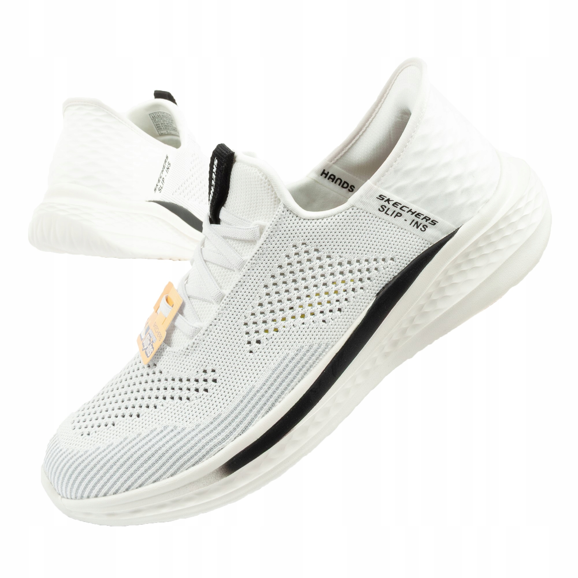 Pánské sportovní boty Skechers Slade Quinto vel.45 nazouvací bílé Slip-ins