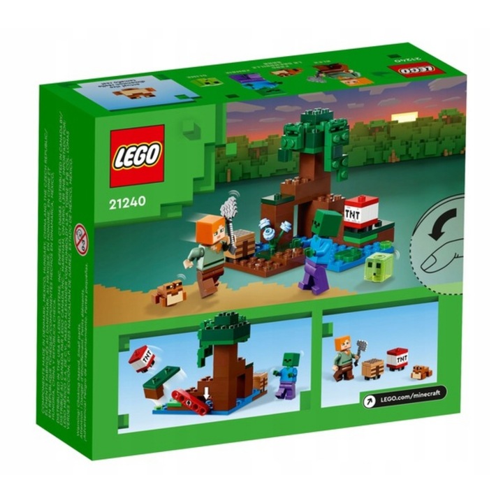 LEGO MINECRAFT PRZYGODA NA MOKRADŁACH ZOMBIE ALEX TNT 21240 Numer produktu 325211